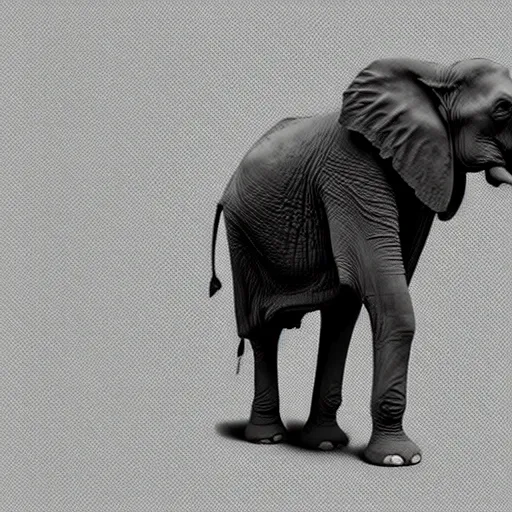 Image similar to A photo of an elephant, isometric view, transparent background, photography, stock photo