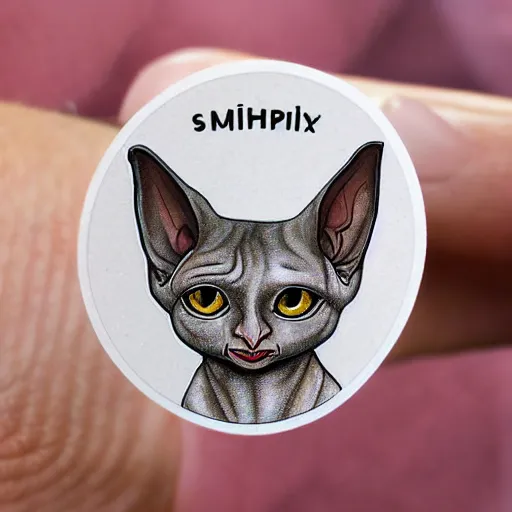 Image similar to sphinx cat sticker,