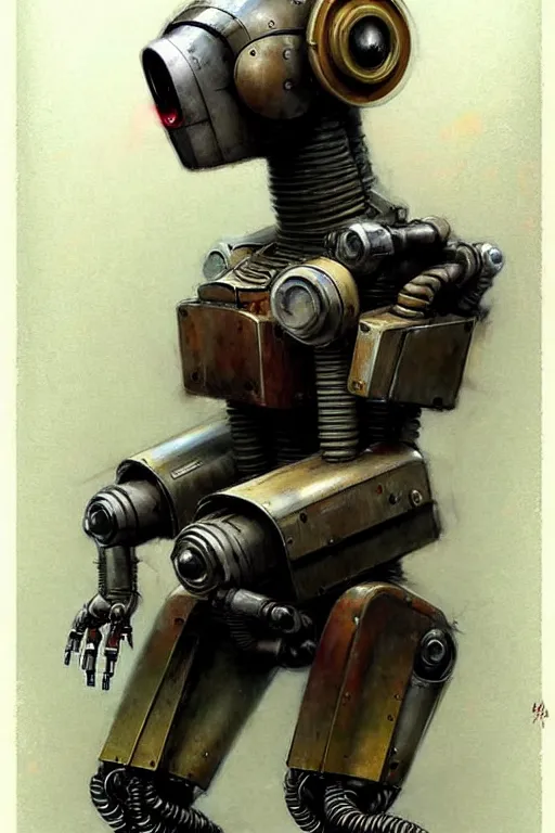 Image similar to ( ( ( ( ( 1 9 5 0 s retro future robot android industrial. muted colors. ) ) ) ) ) by jean - baptiste monge!!!!!!!!!!!!!!!!!!!!!!!!!!!!!!