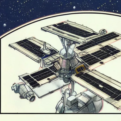 international space station cutaway