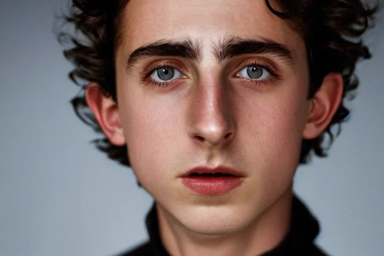 Prompt: a highly detailed cinematic headshot portrait color photograph of timothee chalamet as a jedi, ultra realistic, depth, beautiful lighting, by richard avedon and annie leibovitz and arnold newman, photorealistic, hyperrealistic, octane, epic composition, hasselblad camera, 5 0 mm, sharp focus, perfect facial symmetry