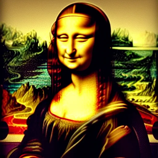 Image similar to the Mona Lisa in style of Dali