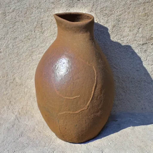 Prompt: neolithic pottery, in style of fred flintstone