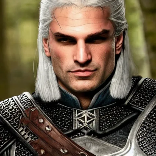 Image similar to anthony starr as geralt