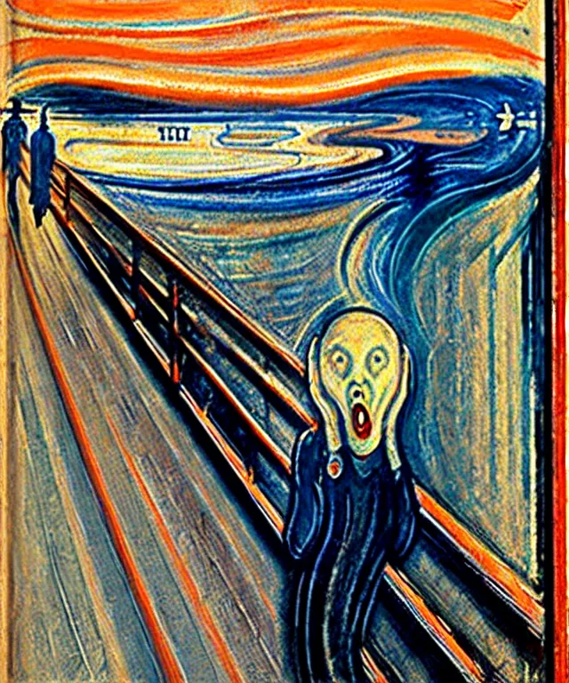 Image similar to the scream in real life