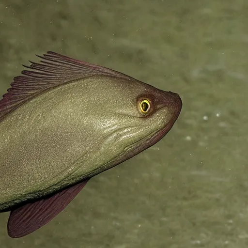 prompthunt: a photo of a blobfish jumping from the water like a marlin