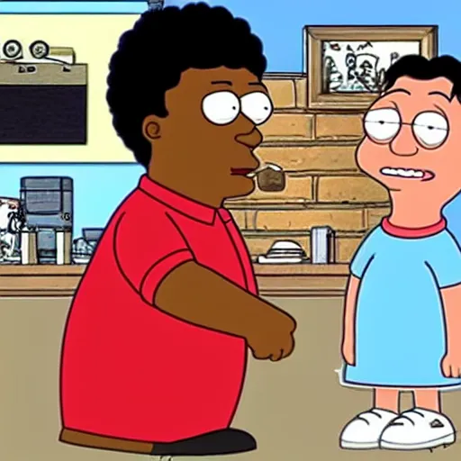 Prompt: 2 1 savage in family guy