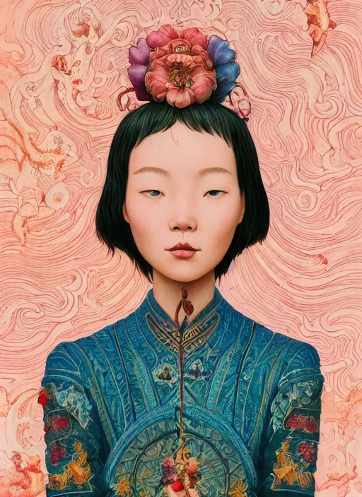 Image similar to yunnan people : : by martine johanna and simon stalenhag and chie yoshii and casey weldon and wlop : : ornate, dynamic, particulate, rich colors, intricate, elegant, highly detailed, centered, artstation, smooth, sharp focus, octane render, 3 d