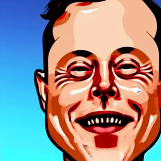 Image similar to homunculus elon musk pickled in a jar