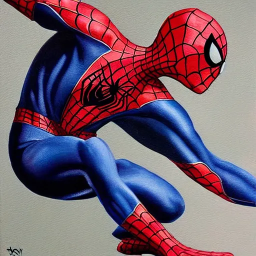 Image similar to spiderman and daredevil, detailed painting