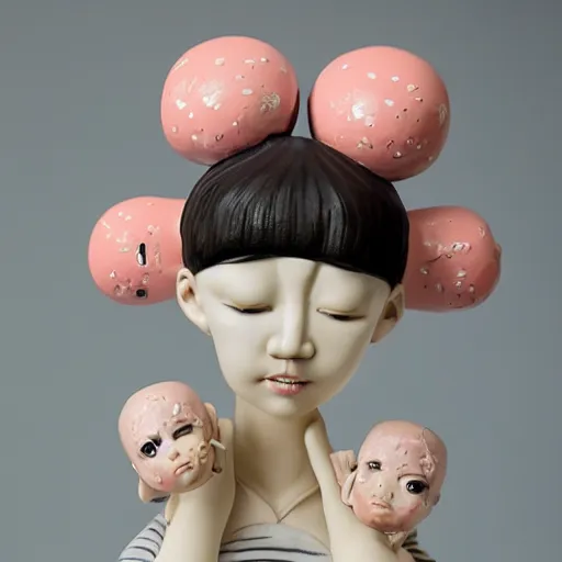 Image similar to a contemporary ceramic sculpture by hikari shimoda