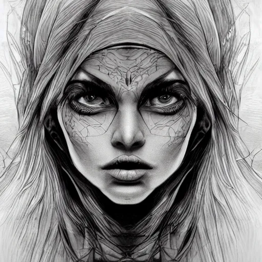 a sketch drawing, ultra detailed, portrait, mystical, | Stable ...