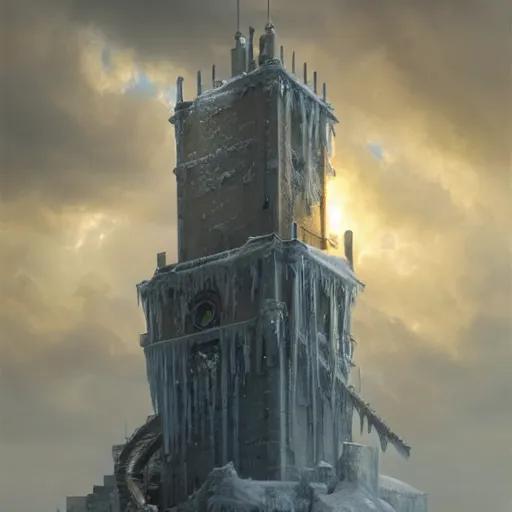 Prompt: a tower made of ice,photorealiatic,hyperdetailed,hyperrealistic,studio lighting,studio photography,professional photography,professional lighting,3 point lighting,4k,digital art,ultra realistic,ultra detailed,art by greg rutkowski,photorealistic,hyperdetailed