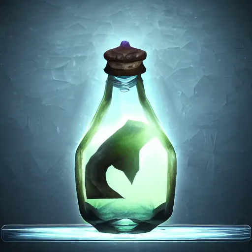 Image similar to a health potion, skyrim, game icon, unreal engine