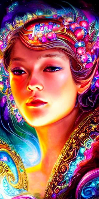 Image similar to beautiful and vivid ross tran and josephine wall fantasy portrait of a time wizard. trending on artstation 8k hq