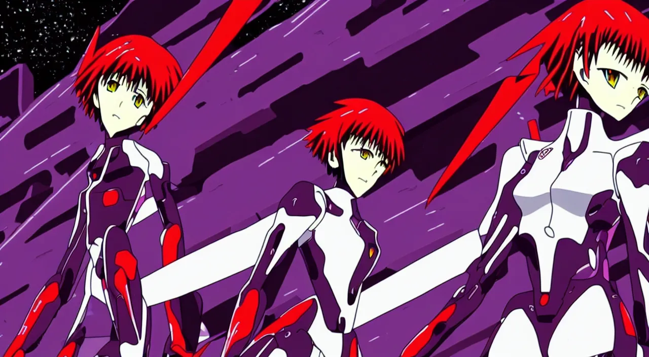 Image similar to eva that looks like tesla model 3, evangelion anime, full hd, hd anime, hd anime wallaper