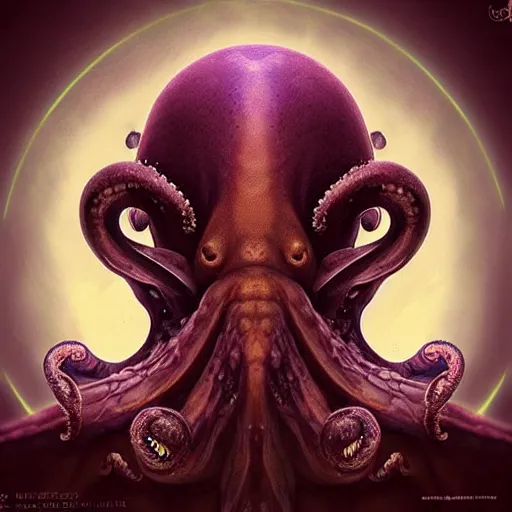 Prompt: “flawless portrait of octopus head avatar comes from Sirius by concept art, sci-fi, ultra detailed face and eyes, galactic symbols, artstation HD”