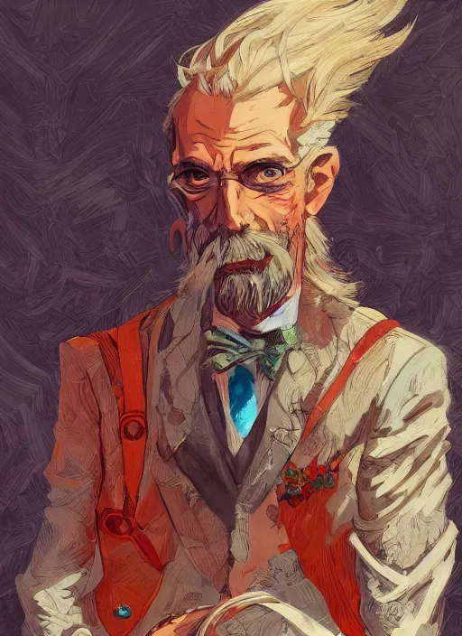 Prompt: formal portrait of don quixote, digital art by loish, vibrant color scheme, intricately detailed, in the style of romanticism, cinematic, artstation