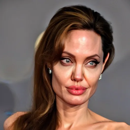 Image similar to angelina jolie starring as an orange