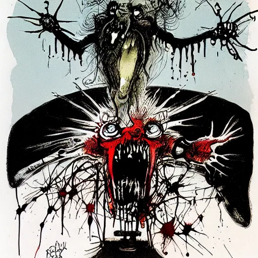 Image similar to the devil by ralph steadman