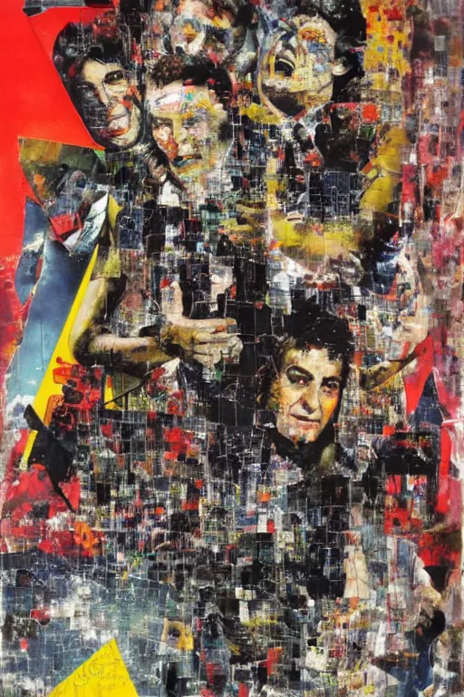 Prompt: highway to hell, by mimmo rotella