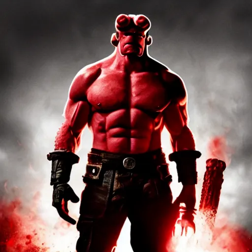 Prompt: Hellboy