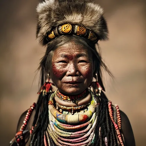 Image similar to asian tribal female by Jimmy Nelson