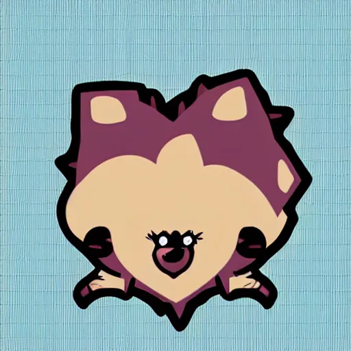 Image similar to cute hedgehog heart love laughing cute adorable emote twitch waving lineart