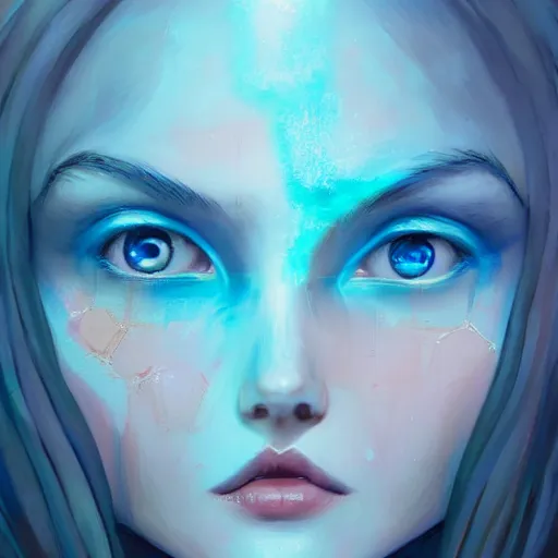 Prompt: Art station concept of a beautiful girls body, compulsion, Hypnosis, hypnotising, hypnotic eyes, light blue eyes, spiral eyes, symmetrical face, by Stanley Artgerm Lau, WLOP, Rossdraws, James Jean, Andrei Riabovitchev, Marc Simonetti, and Sakimichan, trending on artstation