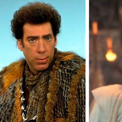 Image similar to kramer from seinfeld in the world of a song of ice and fire