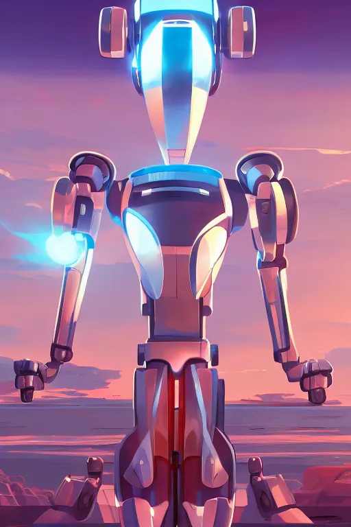 Image similar to metabots medabots medarotto medarot robot minimalist comics, behance hd by jesper ejsing, by rhads, makoto shinkai and lois van baarle, ilya kuvshinov, rossdraws global illumination ray tracing hdr radiating a glowing aura