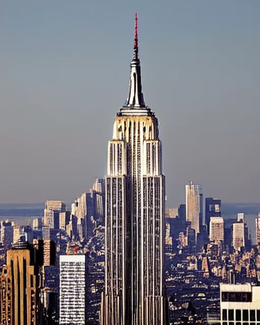 Prompt: a high definition photograph of the Moon inside the Empire State Building