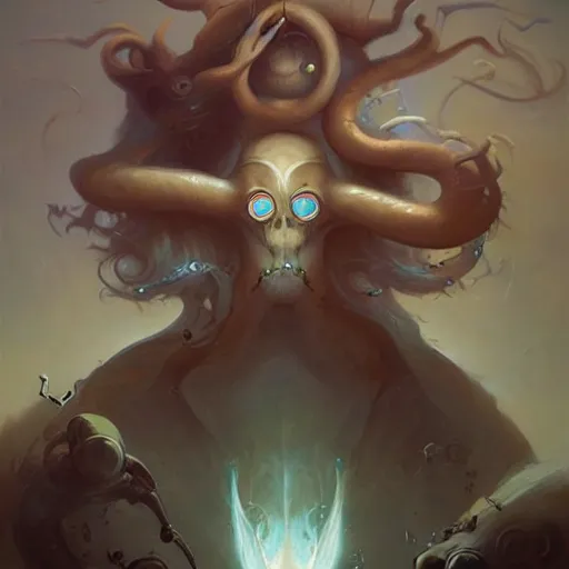 Image similar to an amazing piece of art by Peter Mohrbacher, 🐙