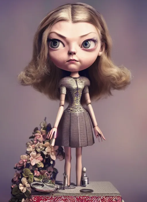 Prompt: full body of a tin toy natalie dormer, depth of field, zeiss lens, detailed, symmetrical, centered, fashion photoshoot, by nicoletta ceccoli, mark ryden, lostfish, earl nore, hyung tae, frank frazetta, breathtaking, 8 k resolution, extremely detailed, beautiful, establishing shot, artistic, hyperrealistic, octane render