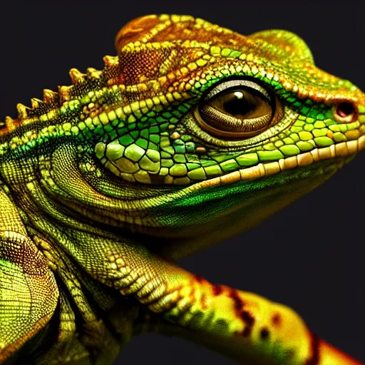 Image similar to Mark Zuckerberg as a lizard, closeup, D&D, fantasy, intricate, elegant, highly detailed, digital painting, artstation, concept art, matte, sharp focus, illustration