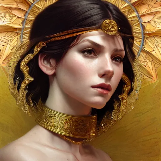 Image similar to perfectly-centered-Portrait of a Goddess, intricate, highly detailed, digital painting, artstation, concept art, smooth, sharp focus, illustration, Unreal Engine 5, 8K, art by artgerm and greg rutkowski and alphonse mucha