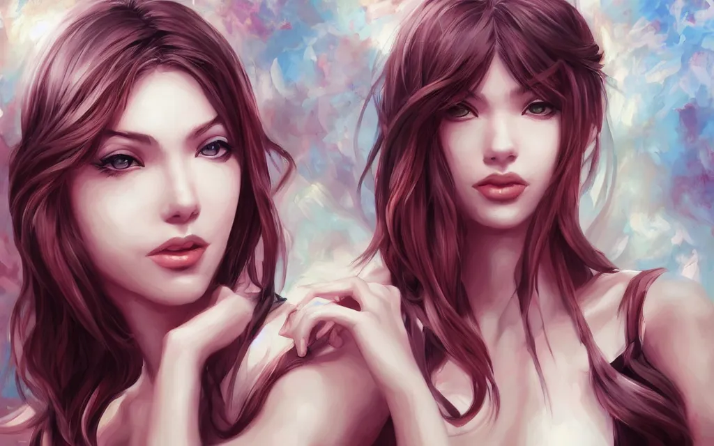 Image similar to a beautiful painting representative of the art style of artgerm