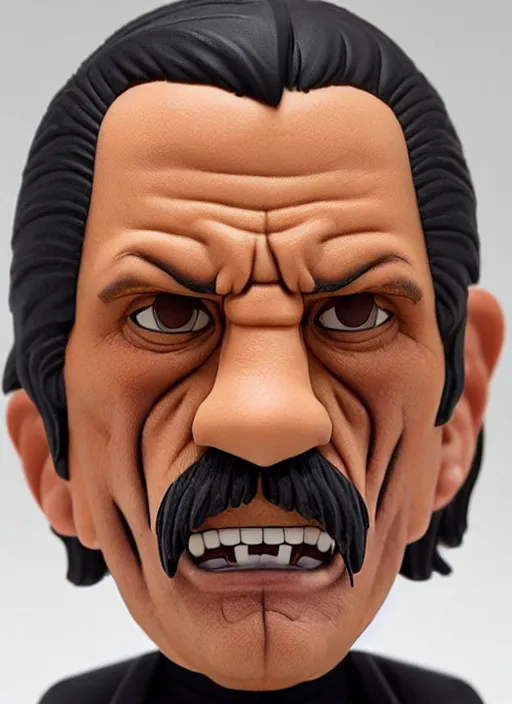 Image similar to danny trejo, a nendoroid of danny trejo figurine, realistic face, detailed product photo