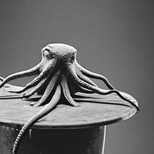 Image similar to photo of an octopus playing the drums