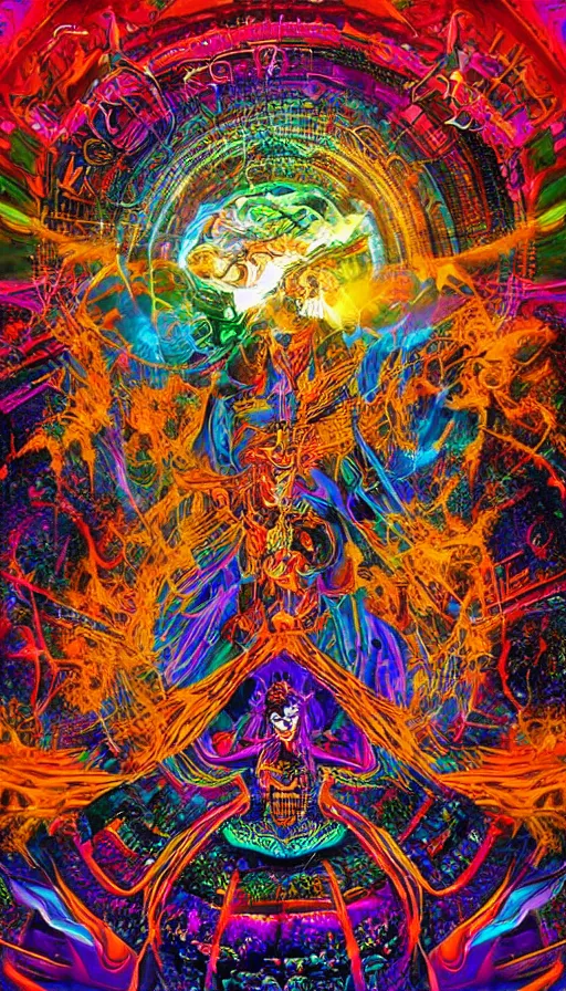 Image similar to psytrance artwork, by david eichenberg