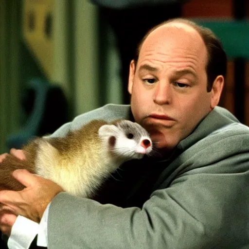 Image similar to That episode of Seinfeld where George Costanza learns what a ferret actually is.