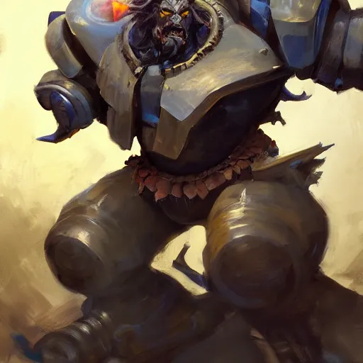 Image similar to greg manchess portrait painting of partially armored bandersnatch from alice in wonderland as overwatch character, medium shot, asymmetrical, profile picture, organic painting, sunny day, matte painting, bold shapes, hard edges, street art, trending on artstation, by huang guangjian, gil elvgren, ruan jia, randy vargas, greg rutkowski