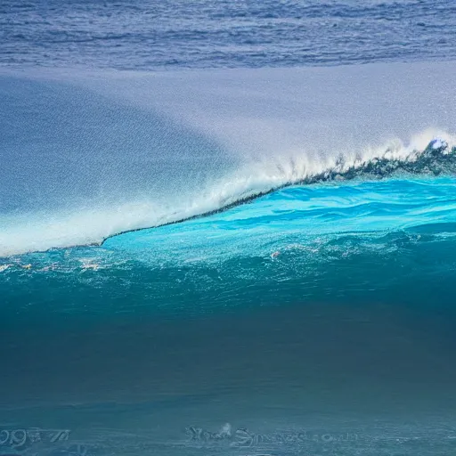 Image similar to detailed photo of a tunnel wave at teahupo'o
