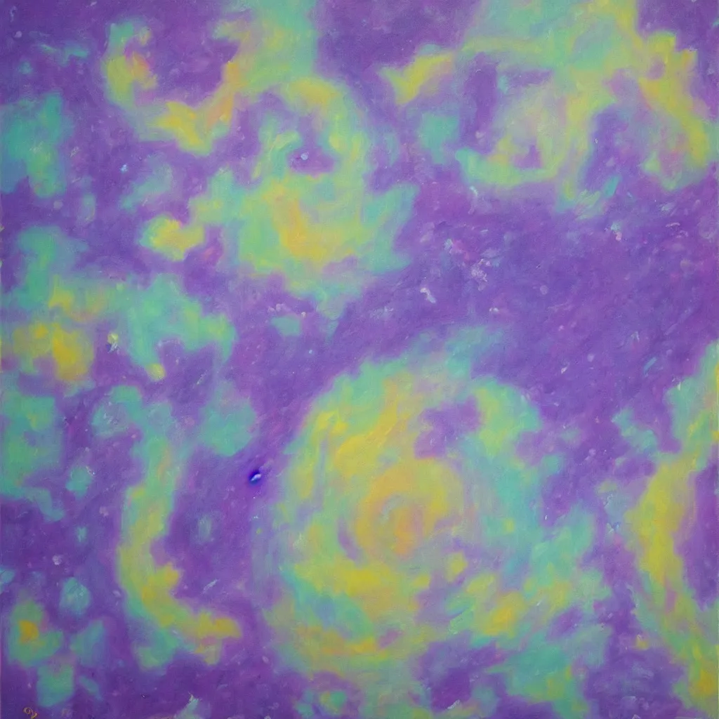 Image similar to purple planet on blank background, oil painting, acrylic