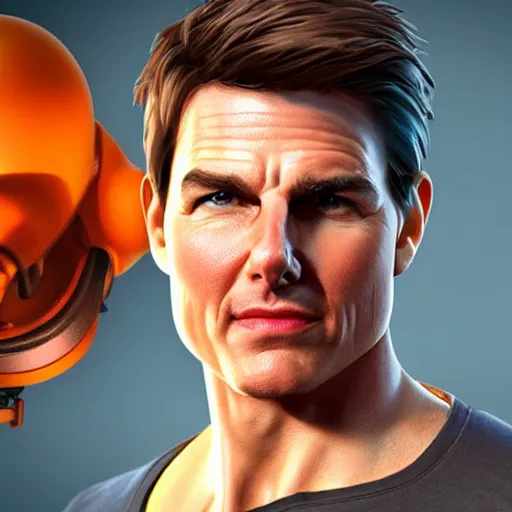 Image similar to tom cruise as a clash royale character, clash royale, concept art, octane render, unreal engine 5, highly detailed, high quality, 8 k, soft lighting, realistic face, path traced