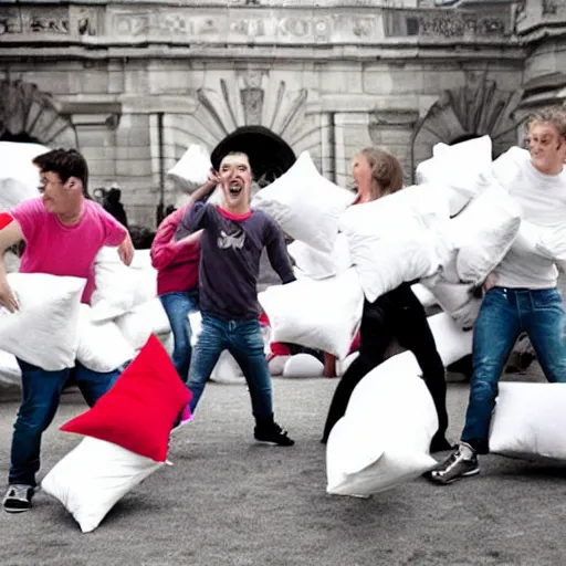 Image similar to d day pillow fight