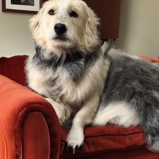 Prompt: cozy picture of older handsome lord richard is sitting gracefully on a sofa, his eyes look wise, happy wise. he has bouncy belly