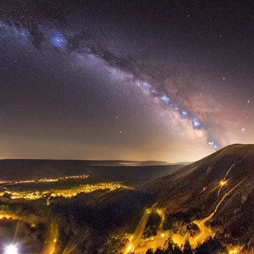 Prompt: beautiful photo of milkyway in the night sky