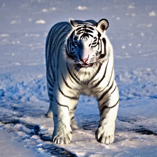 Image similar to white tiger in the snow