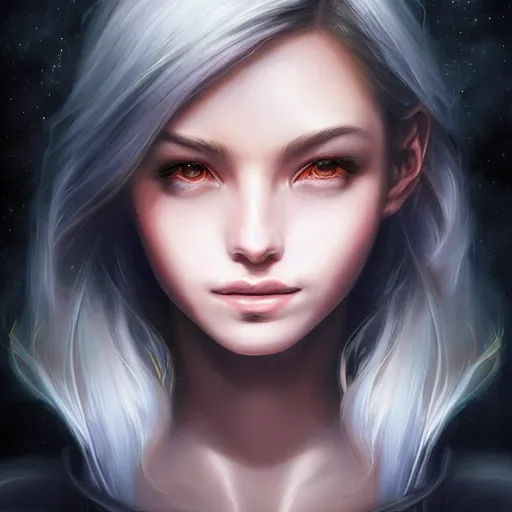 Image similar to beautiful realistic portrait of astral portal by artgerm